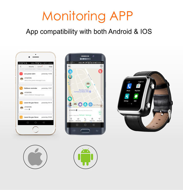 Elderly Health Monitoring GPS Tracker Watch - 12