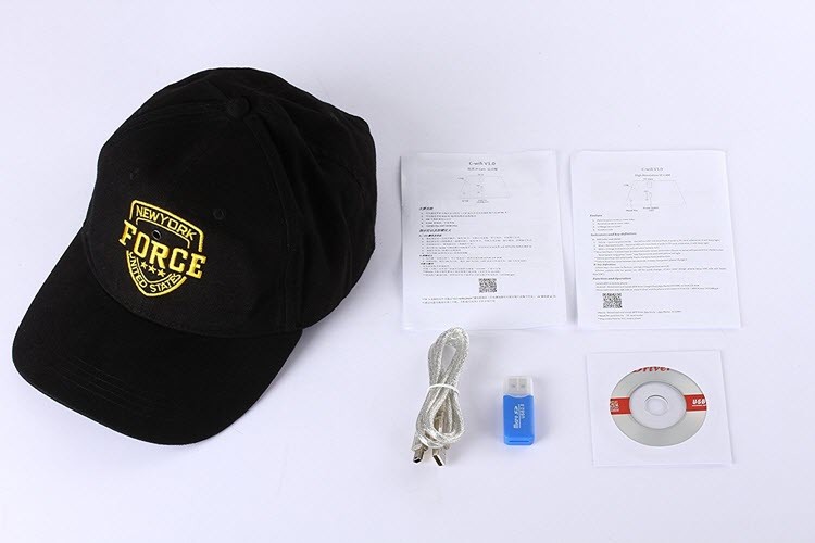 وائی ​​فائی جاسوس ٹوپی کیمرے MINI کا احاطہ ٹوپی کیپ کیمرڈر - 4