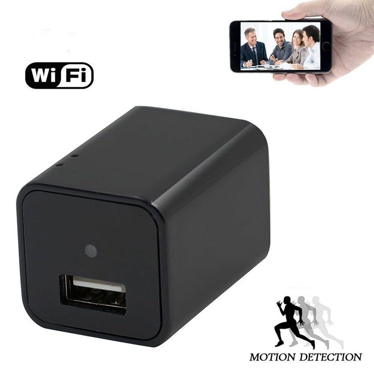 Wifi լրտես Թաքնված լիցքավորիչի տեսախցիկ USB պատի լիցքավորիչի անջատիչ - 1