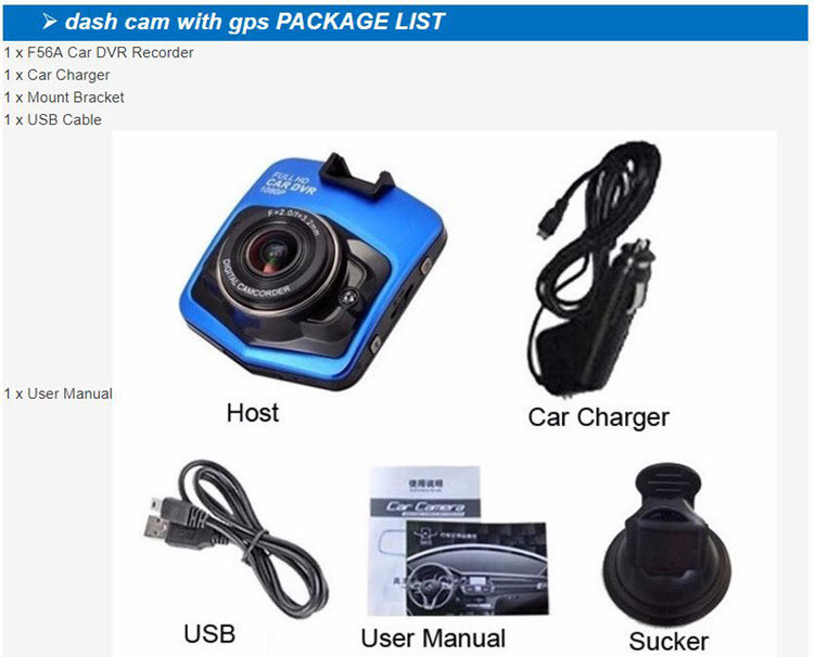 HD Mini Car recorder b'Wide Angle + G-sensor - 14