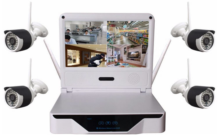 Smart Home kits ta 'allarm tas-sigurtà mingħajr fili ip camera HD 1.3 mega pixel wifi network - 1