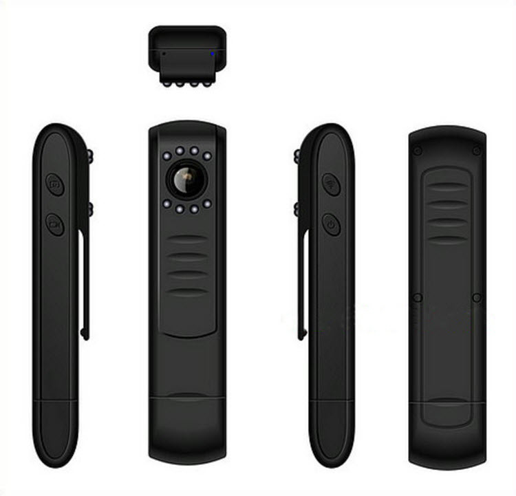 WIFI Portable Wearable Sekirite 12MP Kamera, 1296P, H.264, App kontwòl - 2