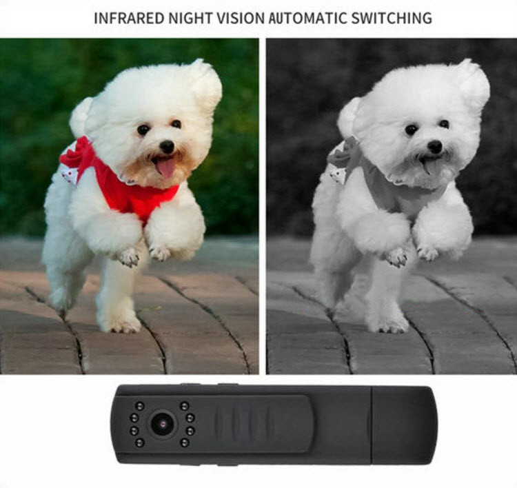 WIFI Portable Wearable Sekirite 12MP Kamera, 1296P, H.264, App kontwòl - 7