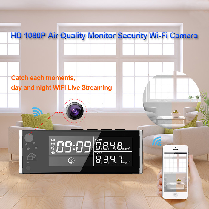 HD 1080P Air Quality Monitor Security Wi-Fi Camera - 3
