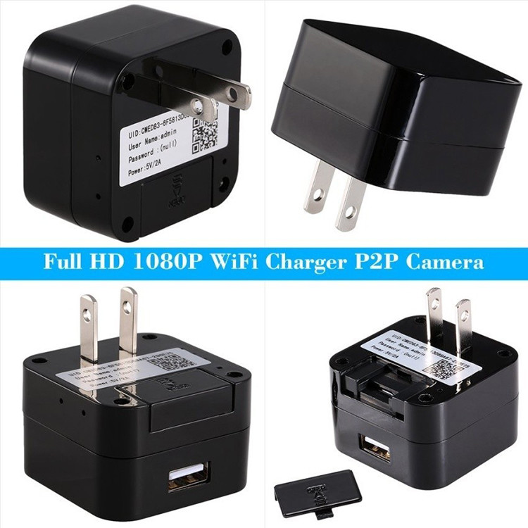 HD WIFI Charger Camera, 5.0M Kamera 1080p, WIFI, P2PIP - 3
