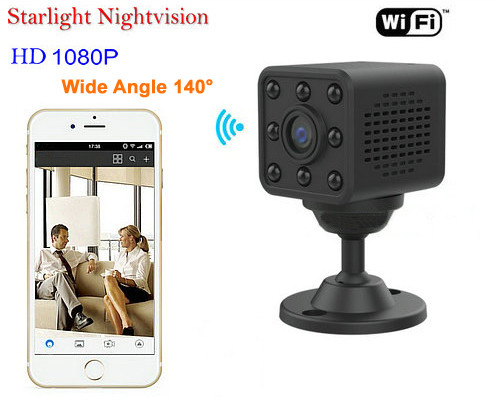 Mini WIFI տեսախցիկ, HD1080P, H.264, 8 գիշեր Nightvision հեռավորությունը - 1