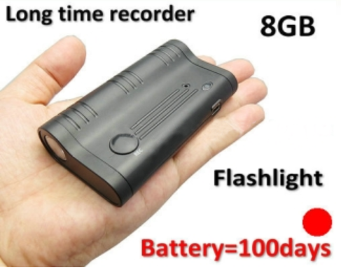 Long time LED magnet recording devices, battery recording 100days, Build in 8GB - 1
