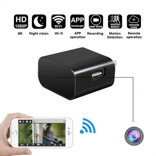 4K WIFI Charger Camera, HD 4K,H.264 - 2