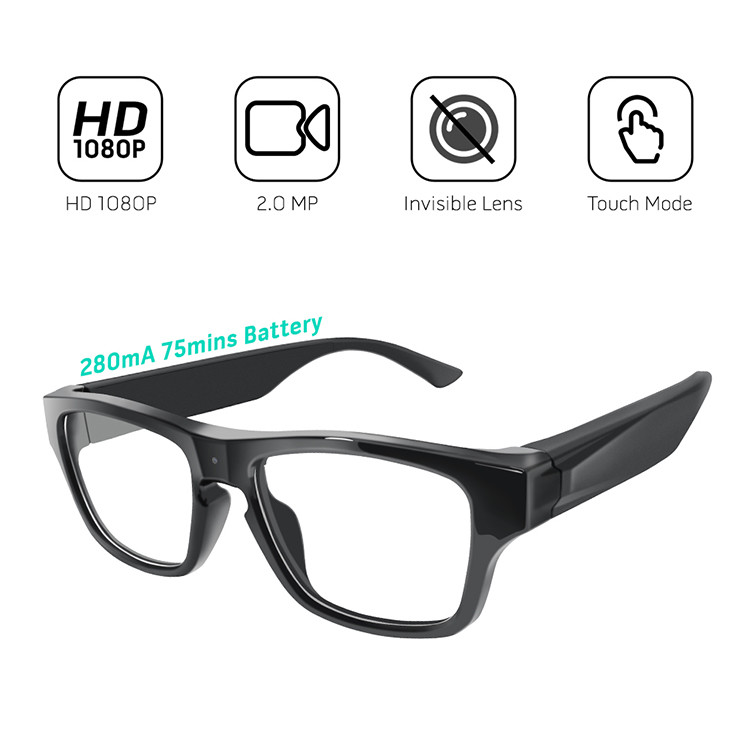 Touch Eyeglasses P2P Security Camera - 2
