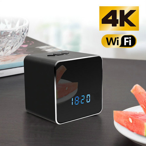 Hidden Spy Camera WIFI Bluetooth Speaker Clock, Nightvision - 8