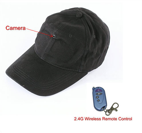 Baseball Cap SPY Camera, with Wireless Remote Control - 2