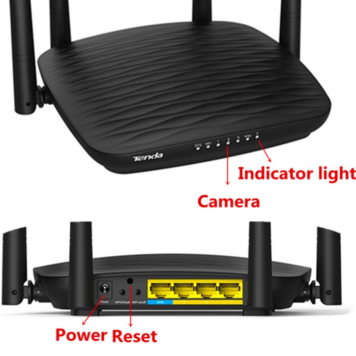 SPY296 - 4K WIFI router Camera, HD 4K2K, XHUMXX, 3518MP Camea, TF Max 2.0G 128-09x