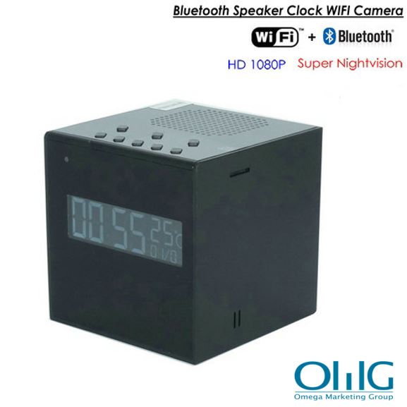 Bluetooth Camera Clock WIFI Camera, Super Nightvision