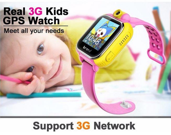Waterproof 2.0MP Camera Child 3G GPS Tracker Watch LBS +GPS+AGPS+WIFI Positioning Smart Kids Watch 