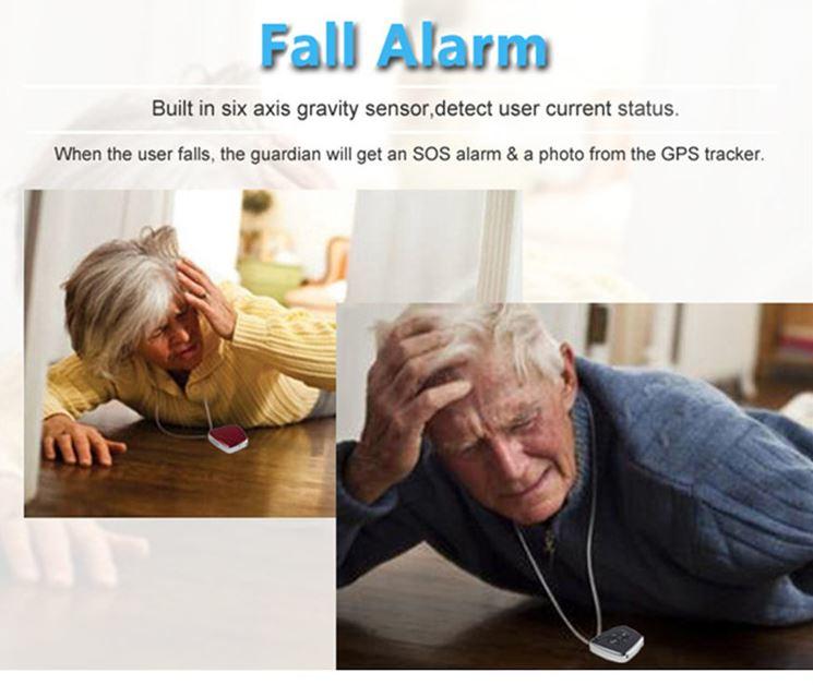 3G Pendant GPS Tracker Dementia Elderly - Kids - Sejbien ta 'Fall u Alert