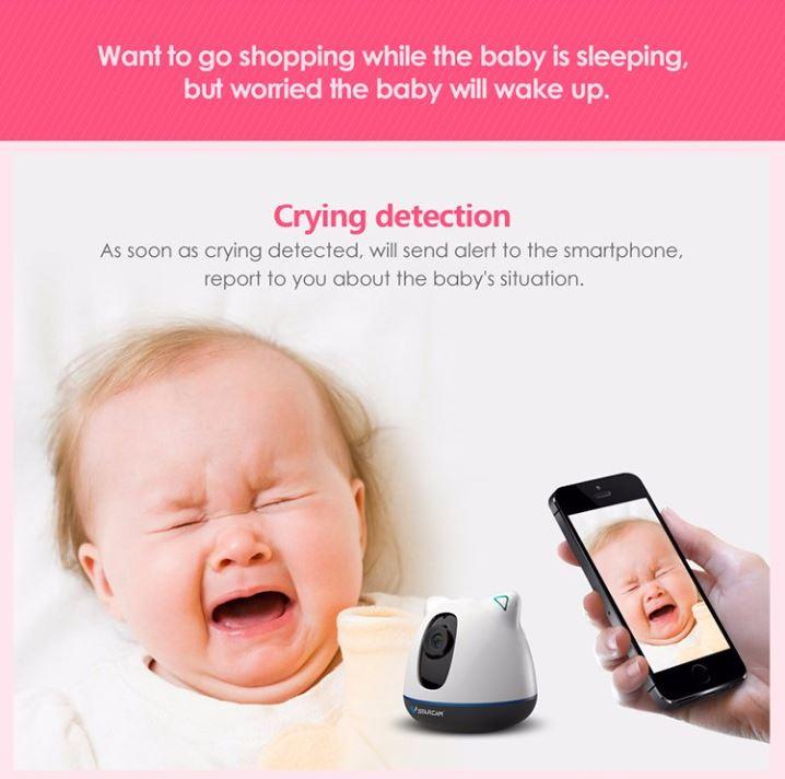 iBear - Baby - Elderly Safety Monitor IP Camera CCTV - Crying Detection