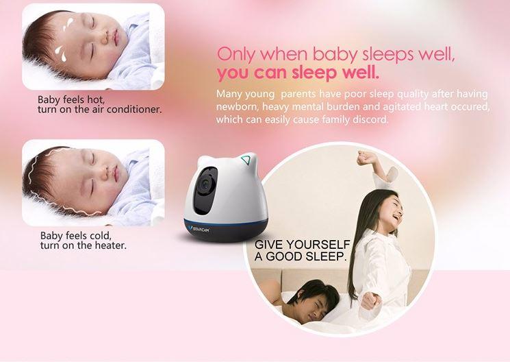 iBear - Baby - Elderly Safety Monitor IP Camera CCTV - Only when baby sleep you can sleep well