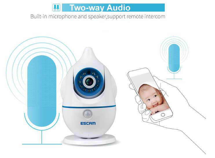 iPenguin - Baby-Elderly Safety Monitor IP Camera CCTV - 2-Way Audio