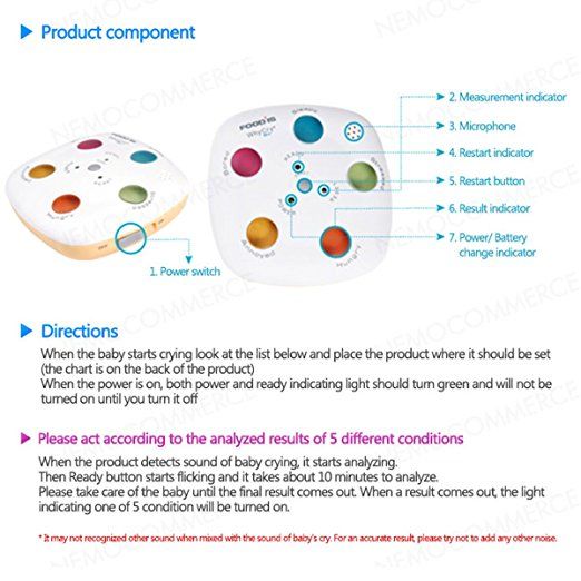 yCry Mini Baby Cry Analyzer - Product Component