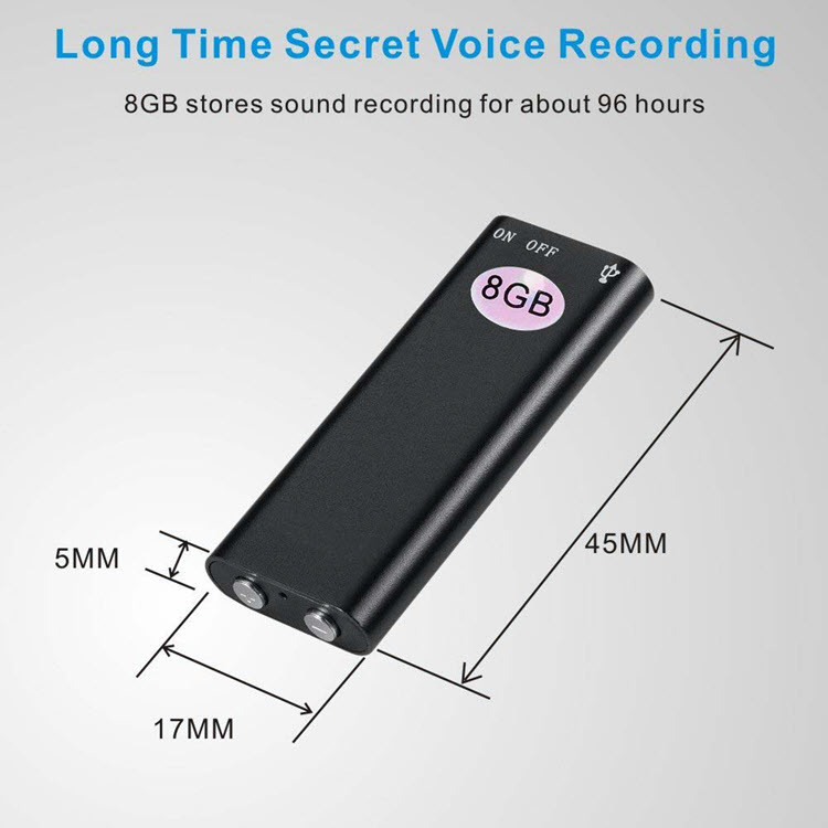 Mini Spy USB Audio Voice Recorder & MP3 Player Flash Drive - 2