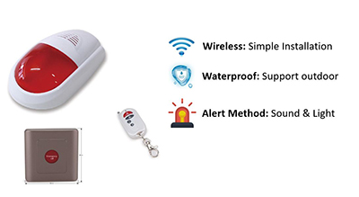 Water Proof Public Toilet Sound and Light Alarm System - 10 400x