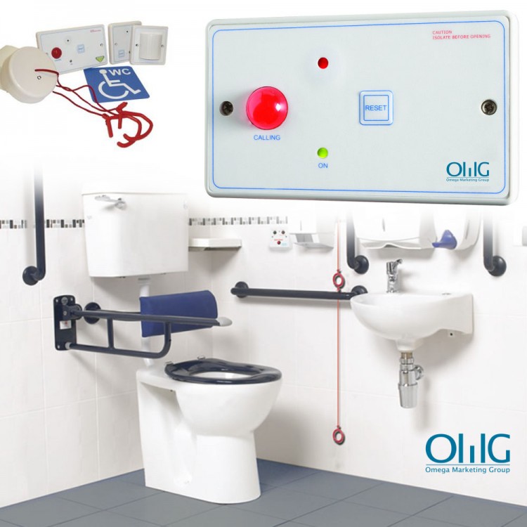 EA048 - OMG Disabili Handicap Toilette Straccante Alarm String Kit - $ 390