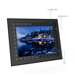 Hidden Spy Photo Frame Video Camera – 720P, Battery 10000mAh 2Yrs Standby, Night Vision, Loop Recording, Motion Detection (SPY002)