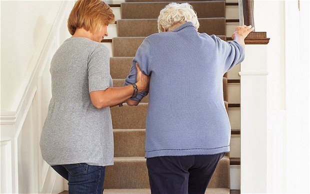 How to safely help an elderly from a fall?