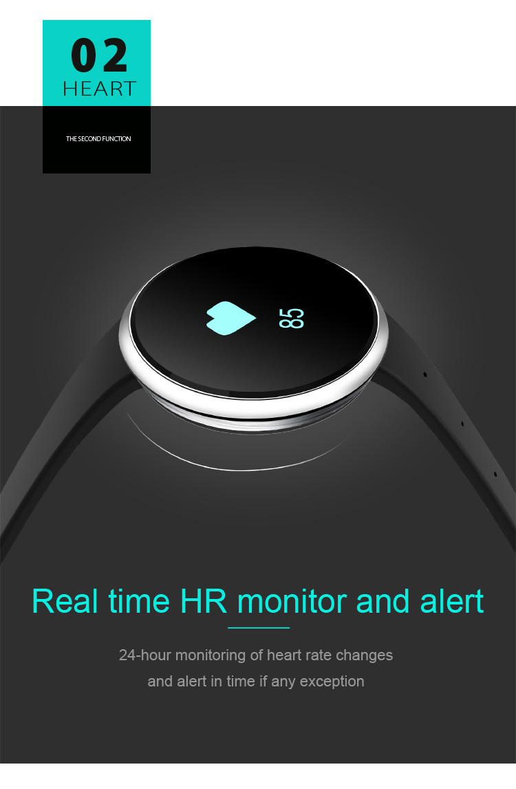 Health Wrist Watch [OMGHM02W] - Real-Time HR Monitor and Alert