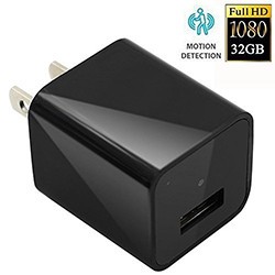 1080P HD USB Wall Charger Hidden Spy Camera - 1 250px