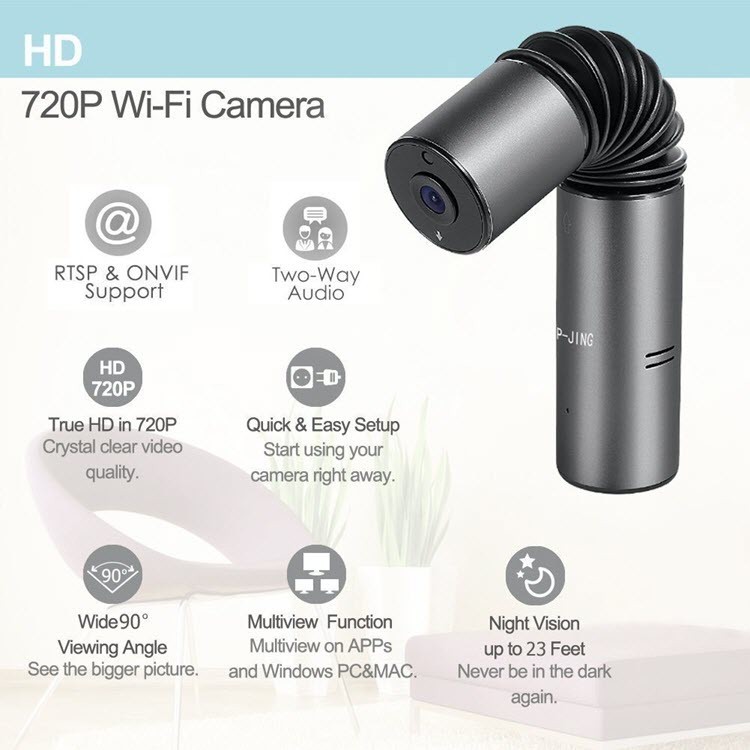Wireless IP Camera, WiFi Security Webcam for Baby,Elder,Pet,Nanny - 2
