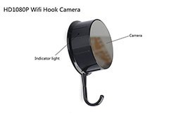 Security HD 720 WiFi Coat, Clothes Hook Hidden Camera - 1 250px