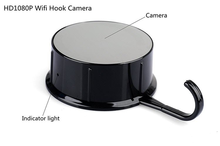 Security HD 720 WiFi Coat, Clothes Hook Hidden Camera - 5