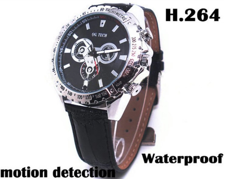 Watch Camera, 1280 x 720P, H.264 Video Format, Motion Detection, 8GB - 1
