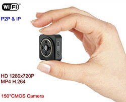 WIFI Mini Camera, Wearable Body Camera, H.264, TF 64G - 1 250px