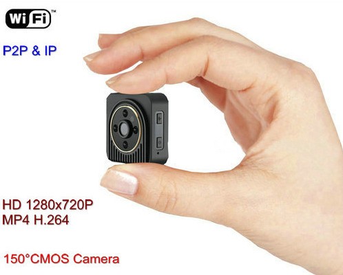 WIFI Mini Camera, Wearable Body Camera, H.264, TF 64G - 1