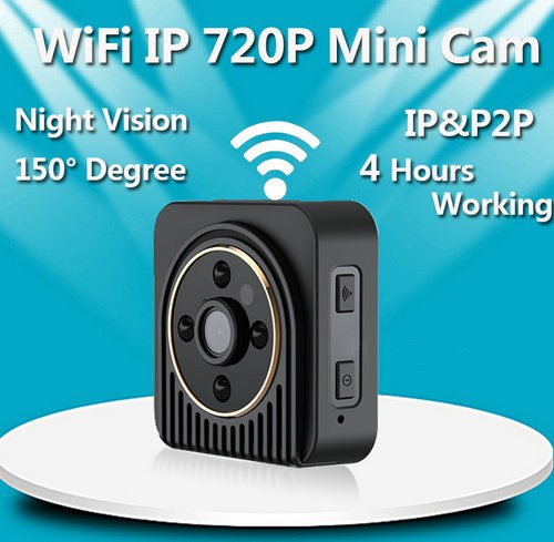 WIFI Mini Camera, Wearable Body Camera, H.264, TF 64G - 5