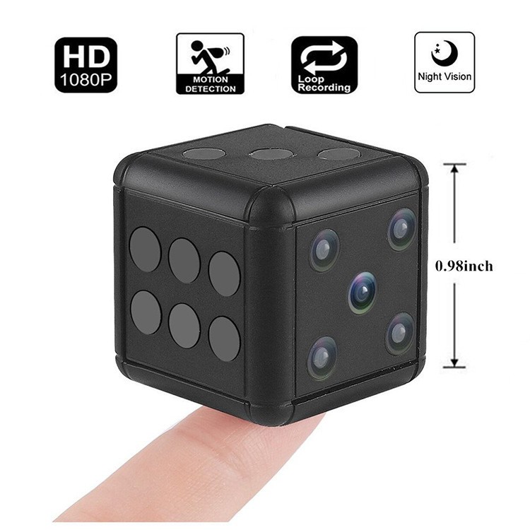 Dice Mini Camera, Motion Detection, 1080P 30fps, Nightvision, SD Card Max 32G - 11