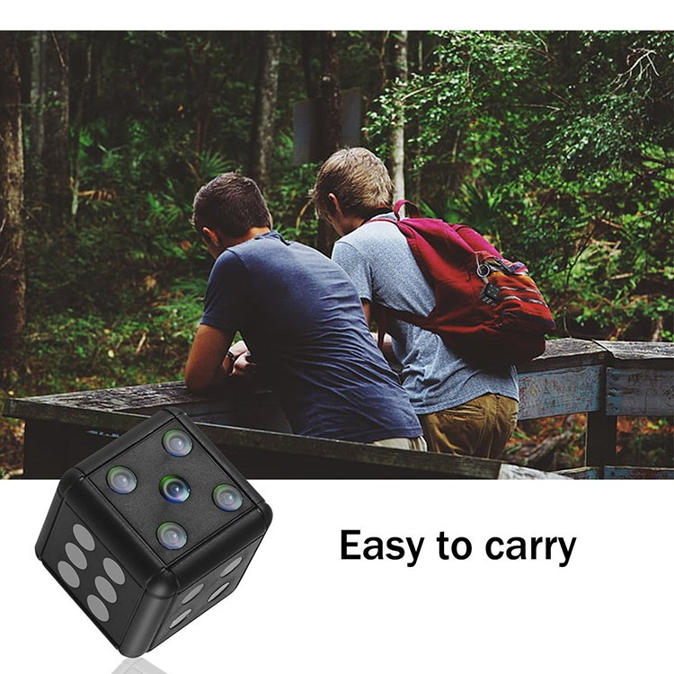 Dice Mini Camera, Motion Detection, 1080P 30fps, Nightvision, SD Card Max 32G - 15