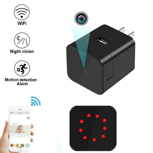 Super Nightvision WIFI Charger Camera, 1080P, 120 degree Camera, Super Nightvision - 1