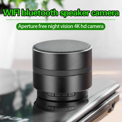 WIFI Network Bluetooth Speaker Camera, HD 4K Video, Max 128G SD Card - 2