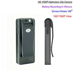 HD Clip Camera, Nightvision, 8-10hours Recording - 1 250px