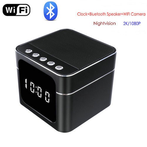 WIFI Clock Bluetooth Speaker with Nightvision - 1