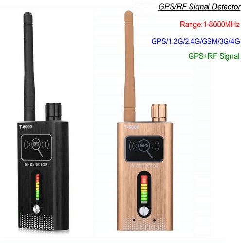 GPS SPY Camera RF Dual Signal Detector, Range 1-8000MHz, Distance 5-8m - 1