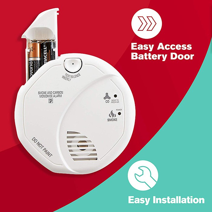 Smoke and Carbon Monoxide Detector, Battery Operated - 5