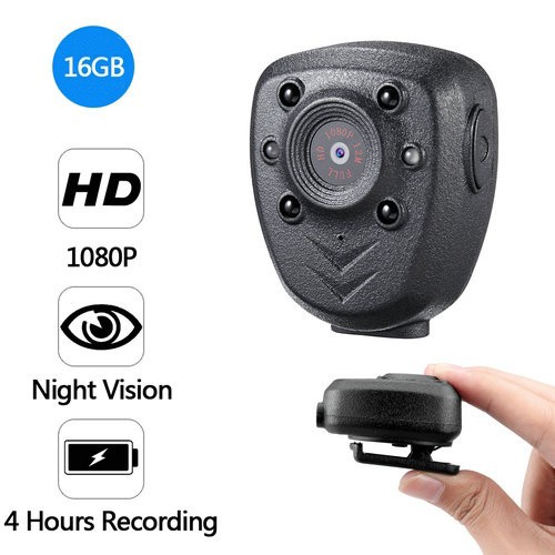 Clip Camera DVR, Super Nightvision, Battery Rec 4hours, Build in 16G - 1