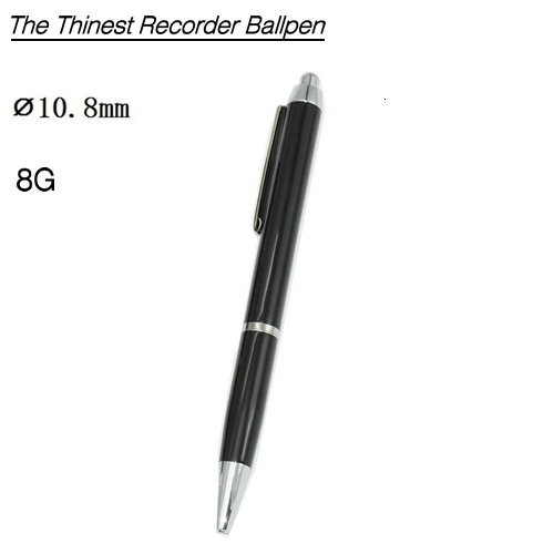 Voice Recorder Ballpoint Pen, Battery 13 Hours, 8G - 1