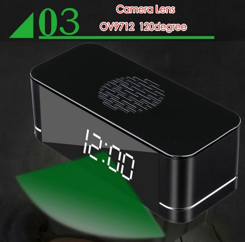 4K WIFI Clock Camera, Built Speaker Two Way Talk, 3000mAh Battery - 7