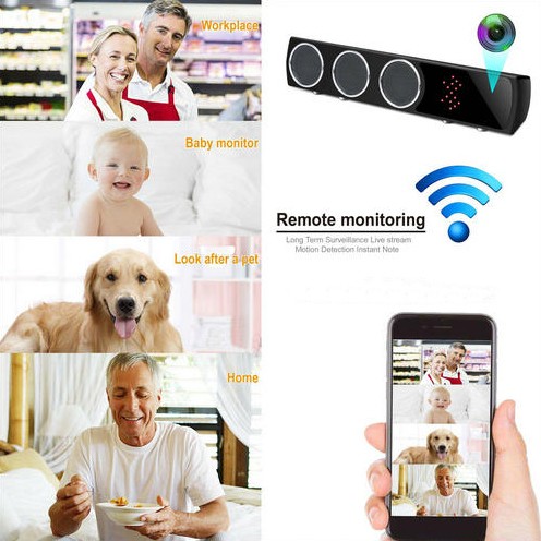 WIFI Bluetooth Speaker SPY Hidden Camera, HD 4K2K1080P, Super Nightvision - 7