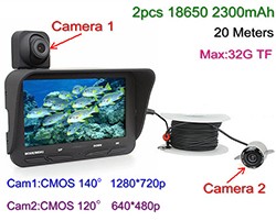 Under Water Camera DVR, Dual Camera, 4.3 inch LCD, 720P&480P, 20meters - 1 250px